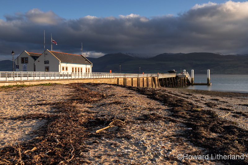 Beaumaris pier in winter sun, Anglesey, North Wales