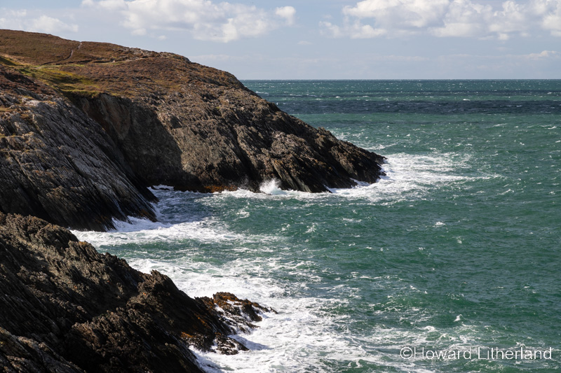 Cliffs at Bull Bay on the coast of Anglesey, North Wales