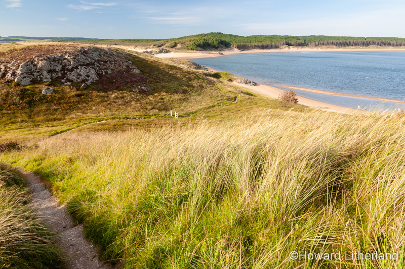 Footpath at Llanddwyn Island, Newborough Beach, Anglesey, North Wales
