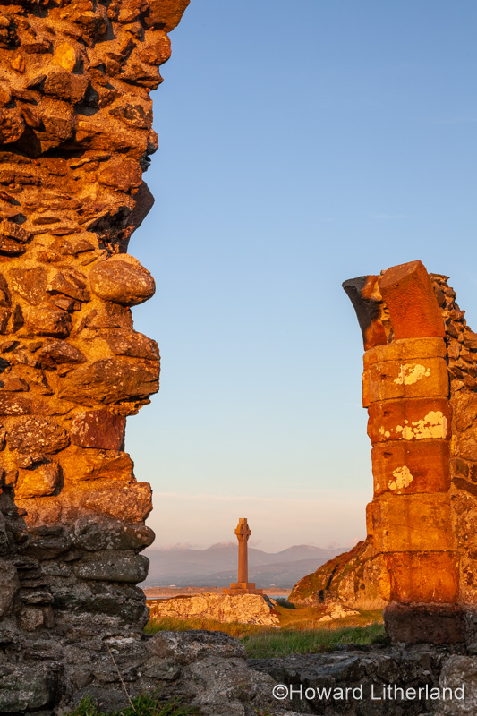 Ruins of Llanddwyn Church on Llanddwyn Island, Anglesey, North Wales