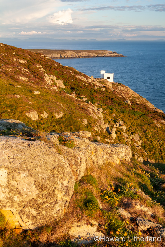 Ellin's tower on the cliffs at South Stack, Anglesey, North Wales