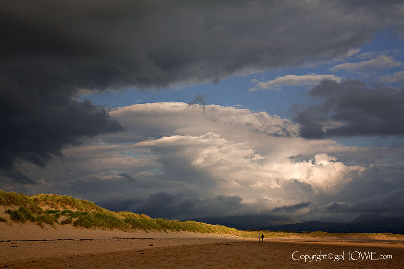 Beach and clouds, Newborough, Anglesey