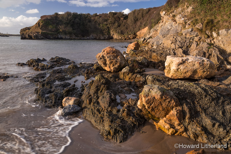 The beach Traeth Mawr at Cemaes Bay, Anglesey, on the North Wales coast