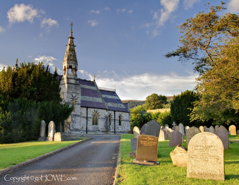 The village church at Llanbedr DC, North Wales