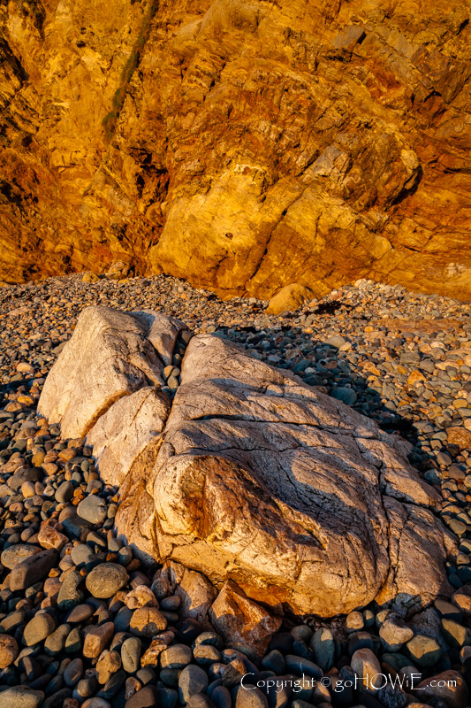A rock on the beach at Church Bay, Anglesey