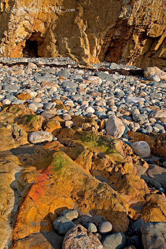 Cliffs and rocks at Church Bay, Anglesey