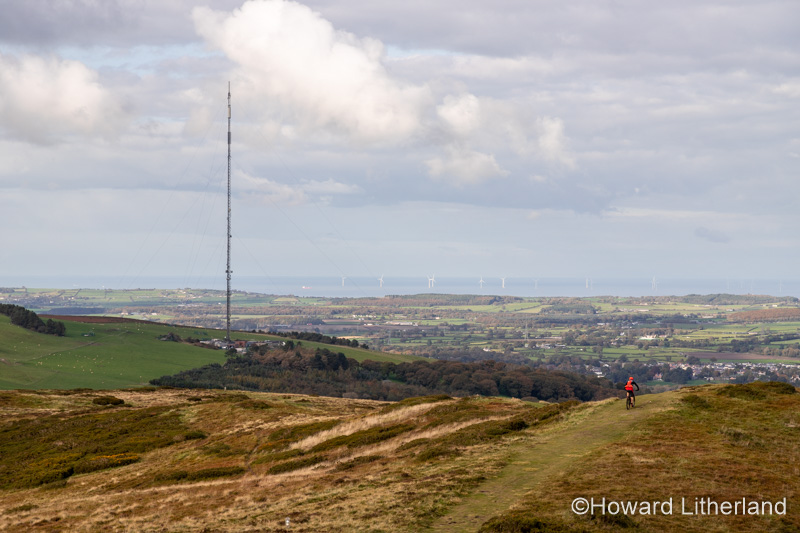 Moel-y-Parc transmitter mast, Clwydian Range, North Wales