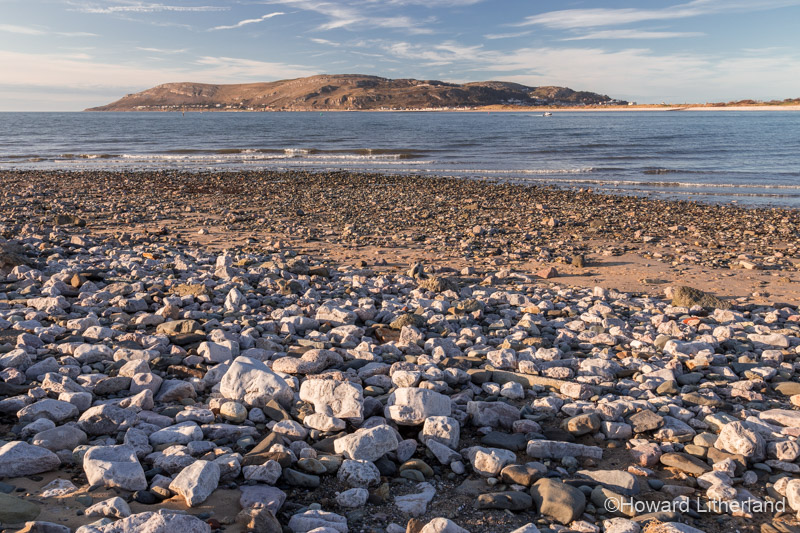 The Great Orme headland at Llandudno on the North Wales coast, pictured from the Conwy Morfa beach