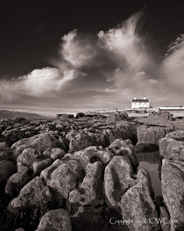Rocks and house, Penmon, Anglesey