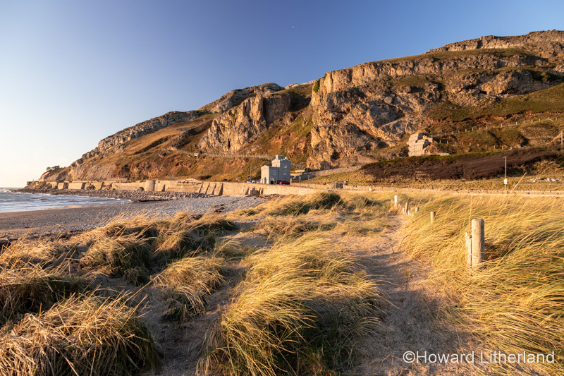 Great Orme headland from Llandudno West Shore on the North Wales coast