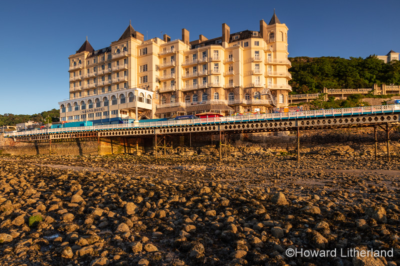 Grand hotel on the pier at Llandudno on the North Wales coast