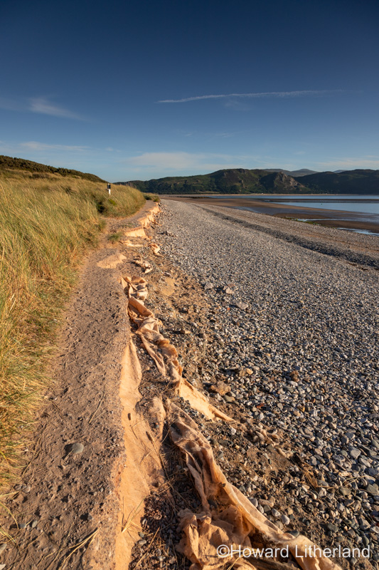 Coastal erosion at Llandudno West Shore, North Wales coast