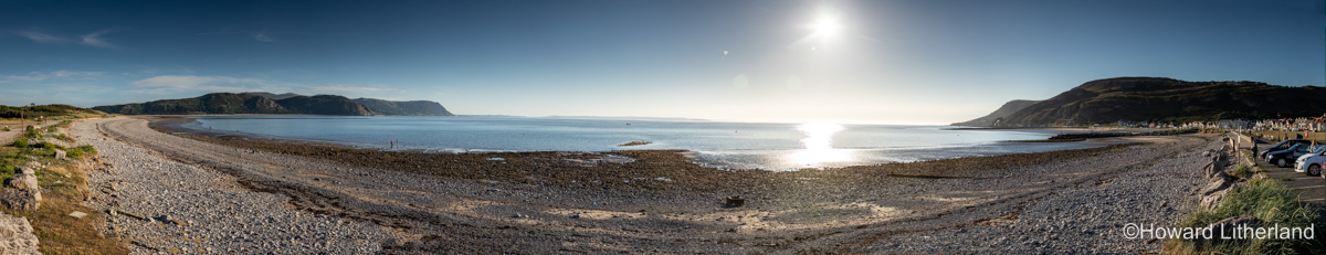 Panoramic view of the West Shore at Llandudno on the North Wales coast
