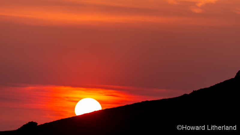 Sunset at Moel Famau in the Clwydian Range, North Wales