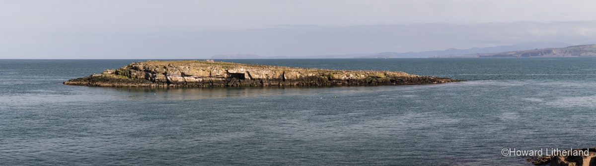 Panoramic image of Moelfre Island at Moelfre, Anglesey, North Wales