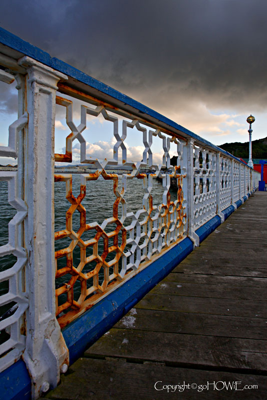 Pier railing, Llandudno, North Wales