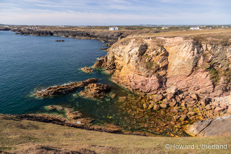 Rugged coastline at Rhoscolyn on Anglesey, North Wales