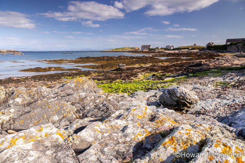 Rhoscolyn beach at low tide, Anglesey, North Wales on a sunny day