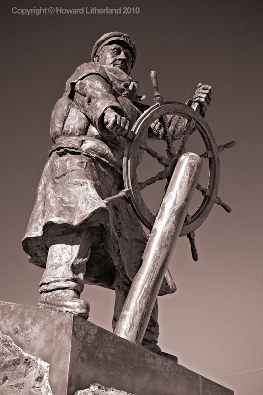 Statue of Dick Evans, Moelfre, Anglesey