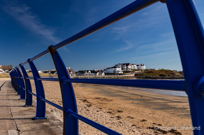 Promenade and beach at Trearddur Bay, Anglesey, North Wales