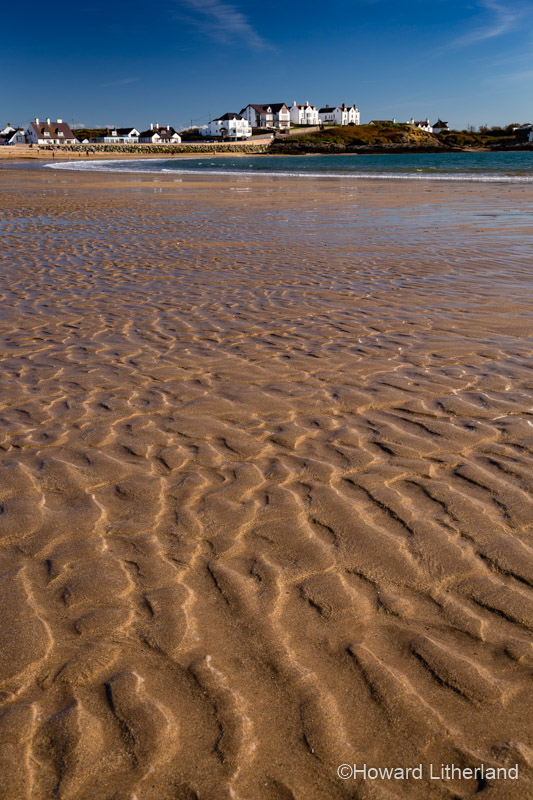 Sandy beach at Trearddur Bay, Anglesey, North Wales