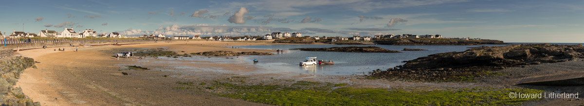 Panoramic image of Trearddur Bay, Anglesey, North Wales