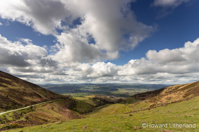 Cumulus clouds over the Vale of Clwyd, North Wales
