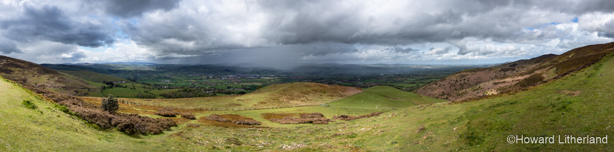 Rainstorm over the Vale of Clwyd, North Wales