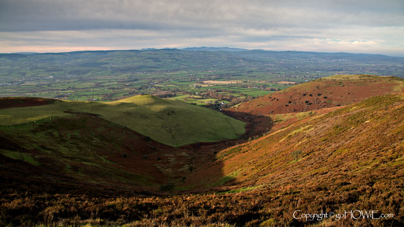 Valley on the slopes of Moel Famau, North Wales