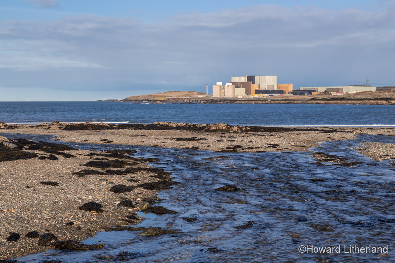 Wylfa nuclear power station as viewed from Cemlyn nature reserve, Anglesey, North Wales