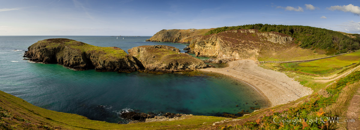 Panoramic image of Ynys y Fydlyn, Anglesey, Wales