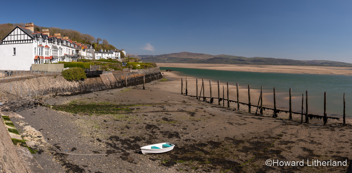Panorama of harbour at Aberdyfi on the welsh coast