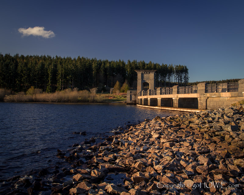 Dam at Alwen Reservoir, North Wales