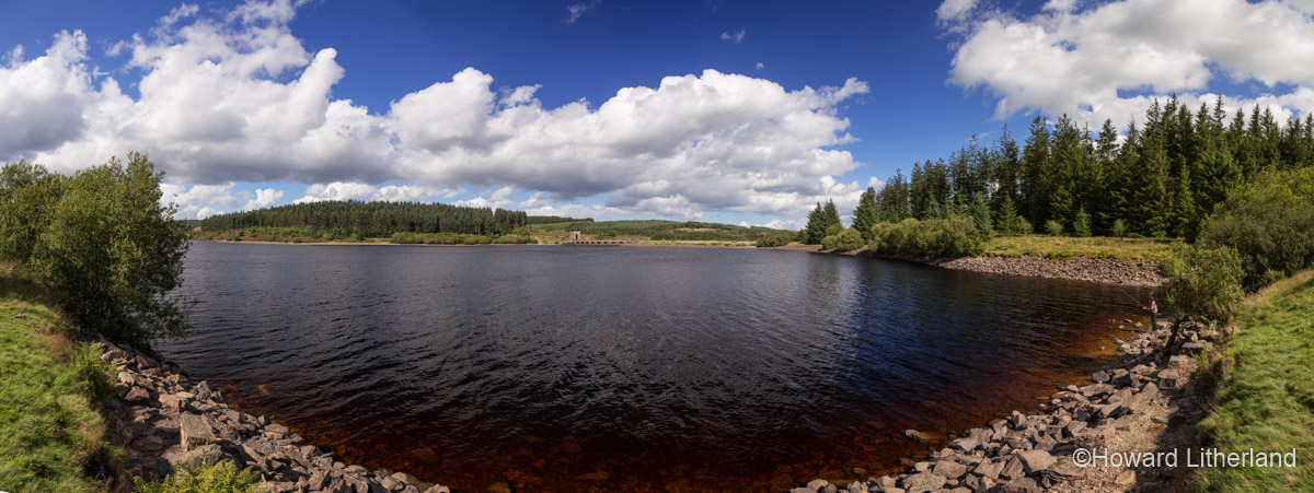Panoramic image of Alwen Reservoir, North Wales