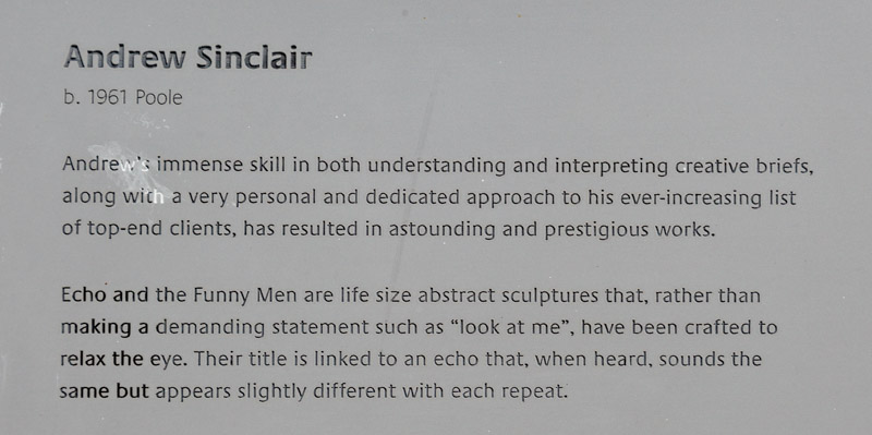 Andrew Sinclair artist details on board the P&O cruise liner Azura