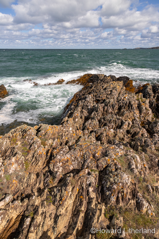 Cliffs at Bull Bay on the coast of Anglesey, North Wales