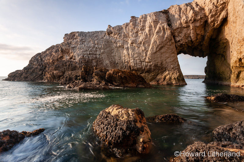 Bwa Gwyn sea arch near Rhoscolyn, Anglesey, North Wales