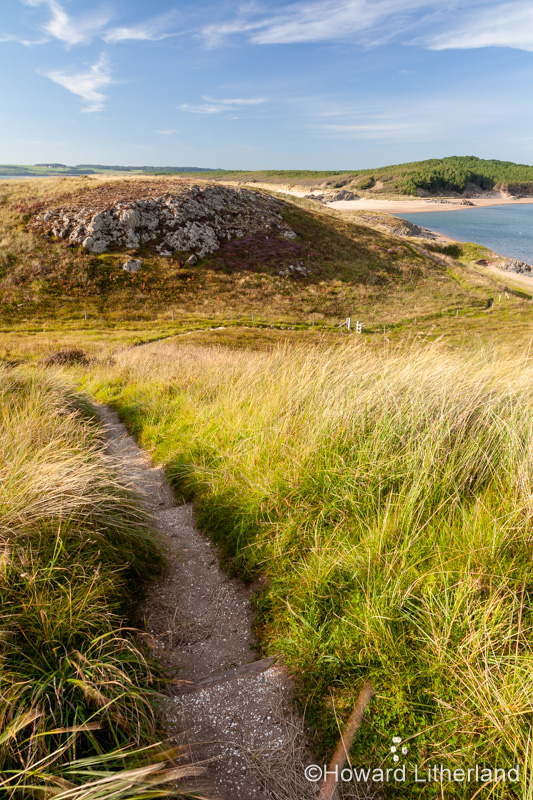 Footpath at Llanddwyn Island, Newborough Beach, Anglesey, North Wales