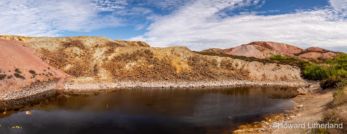 Parys Mountain open cast copper mine, Anglesey, North Wales