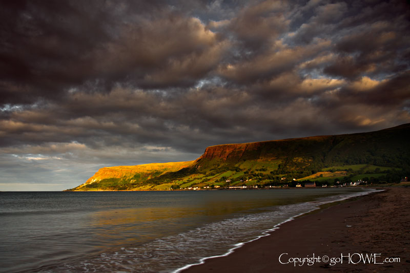 The beach at Waterfoot, County Antrim, Northern Ireland