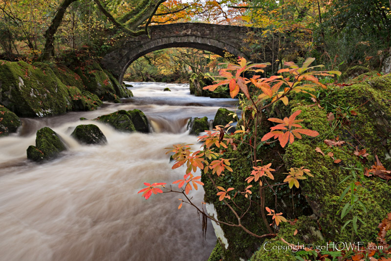 Old stone bridge over the river Conwy near Betws-y-Coed, Snowdonia National Park, North Wales