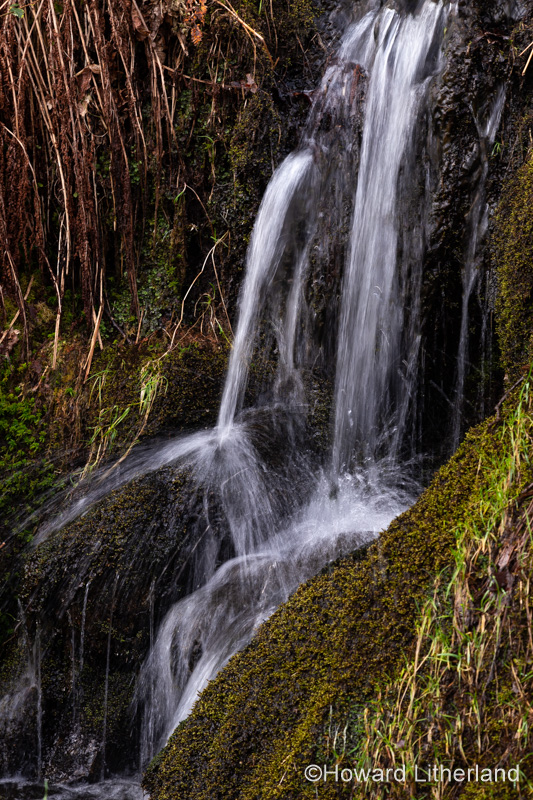 Small waterfall at Capel Curig, Snowdonia, North Wales