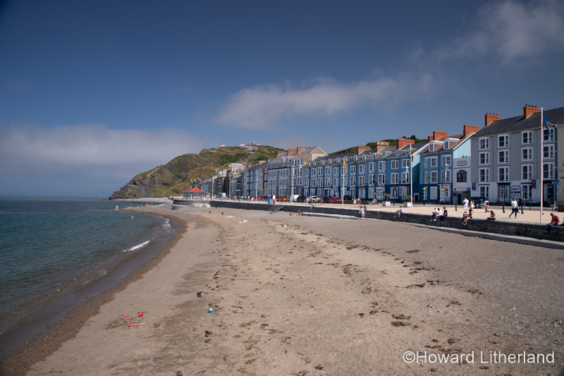Beach and seafront at Aberystwyth, Ceredigion, Wales