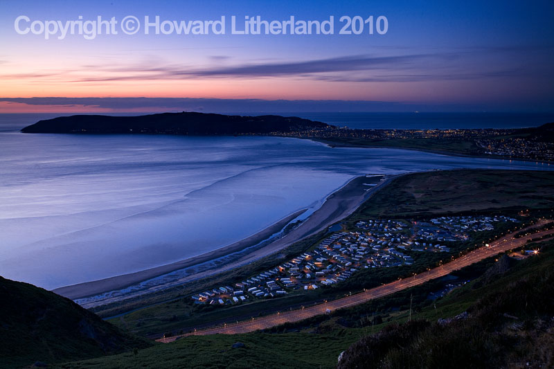Streetlights along the North wales coast, Conway Morfa