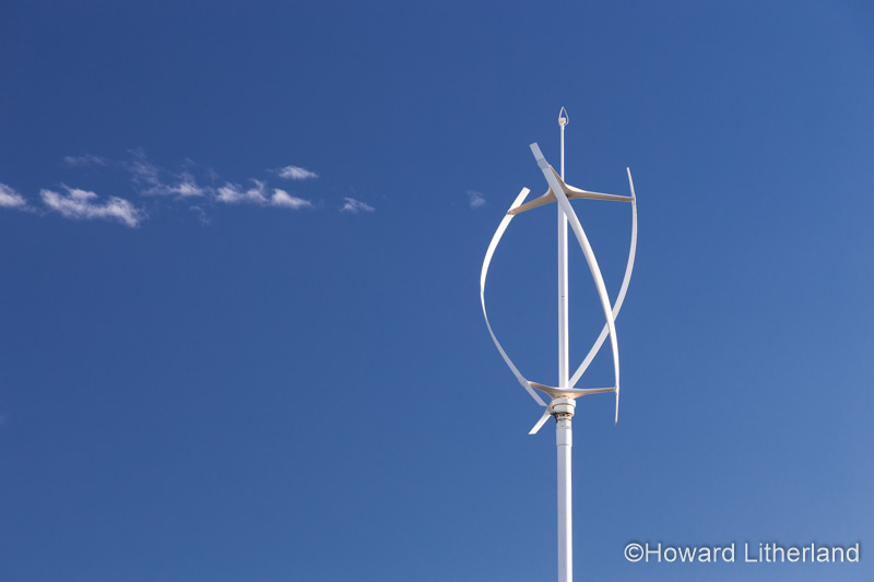 Vertical wind turbine at Colwyn Bay, North Wales