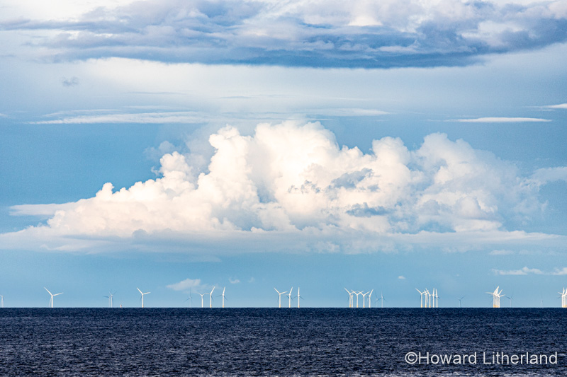 Gwynt y Mor offshore windfarm in Colwyn Bay off the North Wales coast