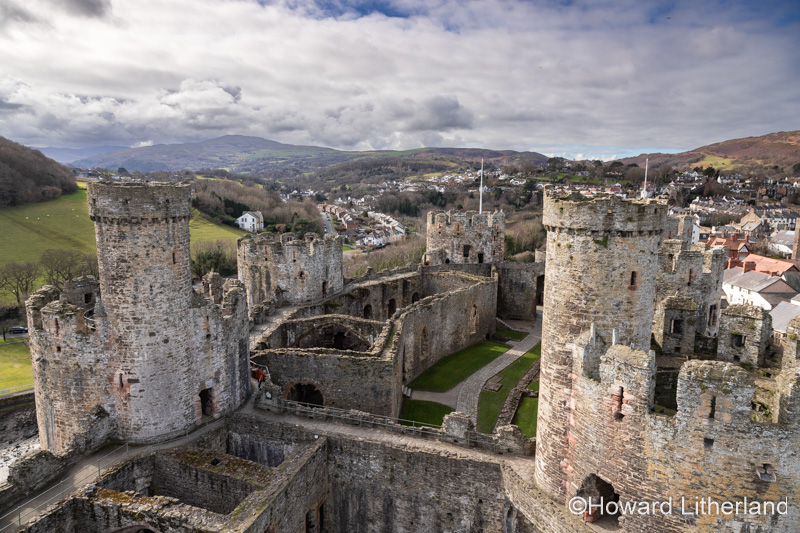 Conway medieval castle, North Wales