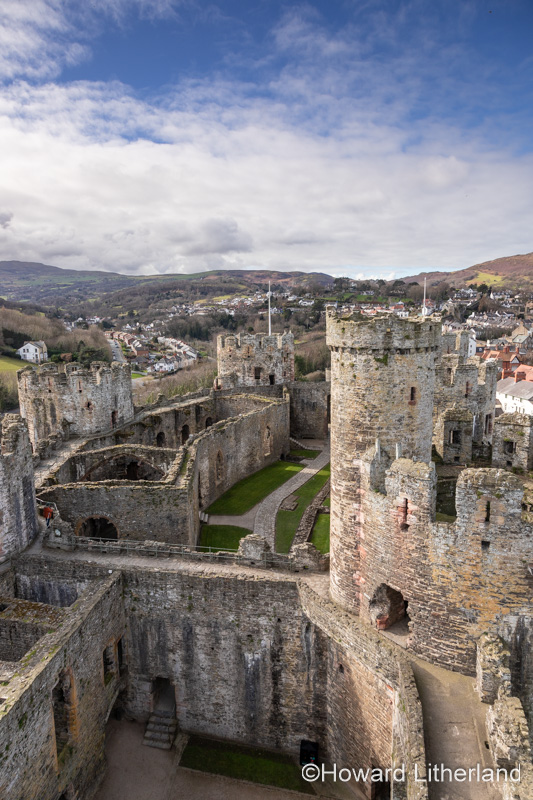 Conway medieval castle, North Wales