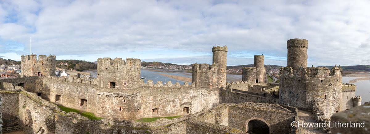 Conway medieval castle, North Wales