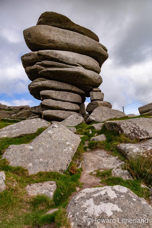 Cheesewring rock formation on Stowes Hill, Bodmin Moor, Cornwall